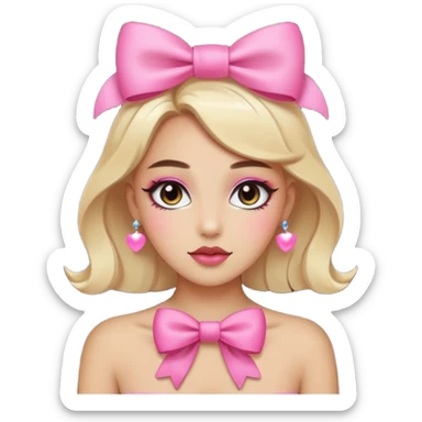 Something beautiful, like a person with a bowAlgo aesthethic sticker