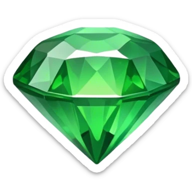 Green gem sticker