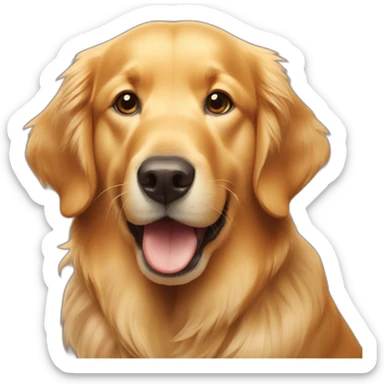 Golden retriever rating sausage sticker
