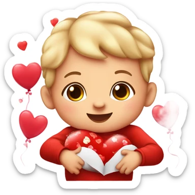 Valentine’s Day baby sticker