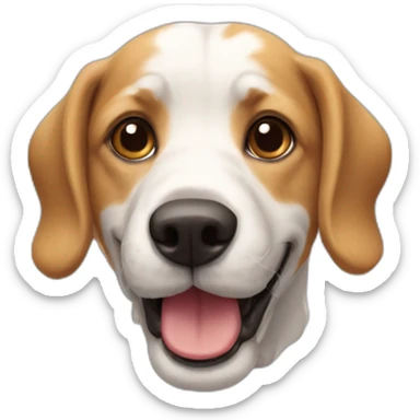 chien heureux sticker