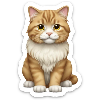 Highland Fold cat sticker