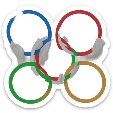 Olympic rings  sticker