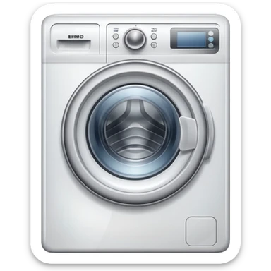 Washing machine sticker