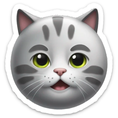 Un gato espacia sticker