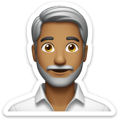  Indian guy with stubble beard  sticker