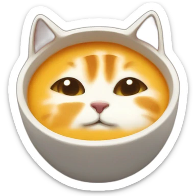cats and soup sticker