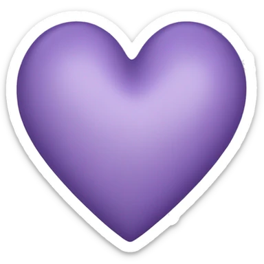 Lavender heart sticker