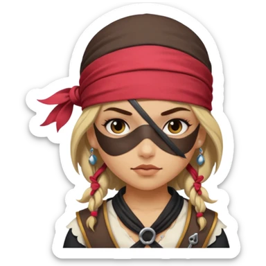 Une Princesse Pirates rebelles et t belle sticker