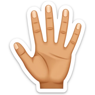 5 fingers one hidden sticker