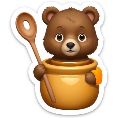honey pot bear sticker