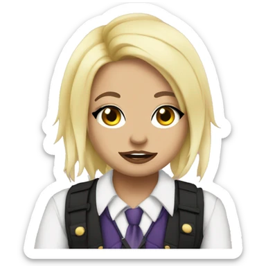 trisha paytas in gerard way cosplay sticker