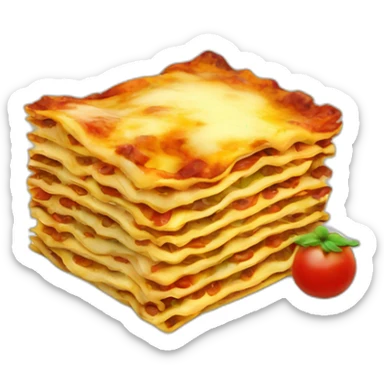 Lasagnes chat sticker