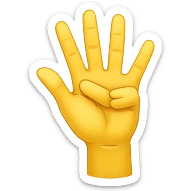 Yvl handsign yel sticker