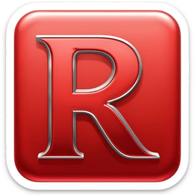 letter R sticker