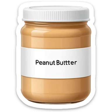 food box container with minimalist wireframe label, peanut butter jar with geometric line structure label, food container with simple outline label sticker