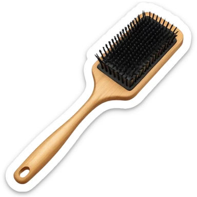 paddle brush for hair sticker