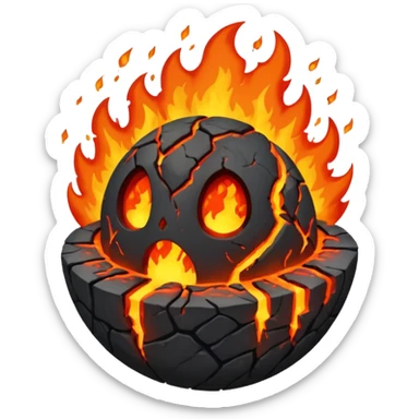 World being destroyed sticker