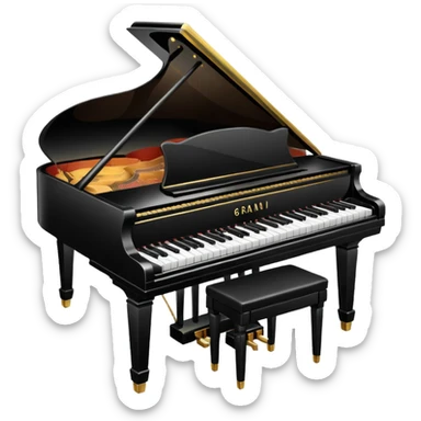 piano sticker