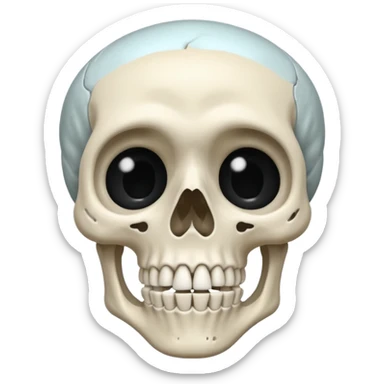 Squelette qui pleure sticker