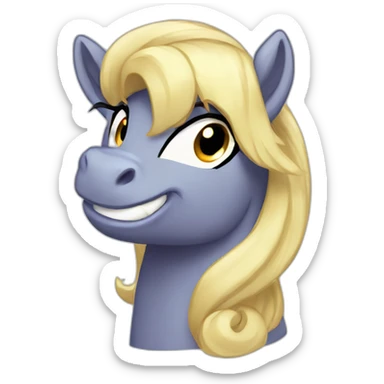 Very happy and proud pony sticker