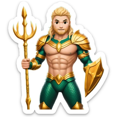 aquaman full armor sticker