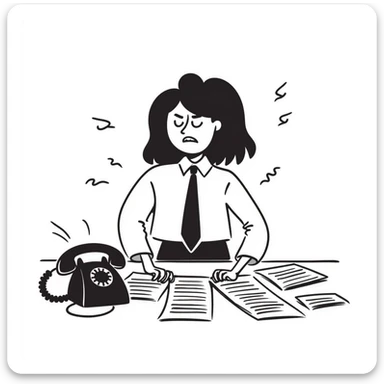 angry business secretary sticker