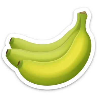 Platano verde power sticker