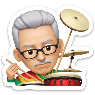 Festive Drummer sticker