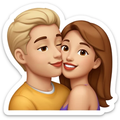 Mezcla entre 😘☺️ sticker