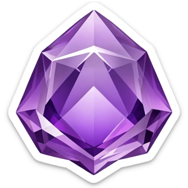 Amethyst quartz sticker