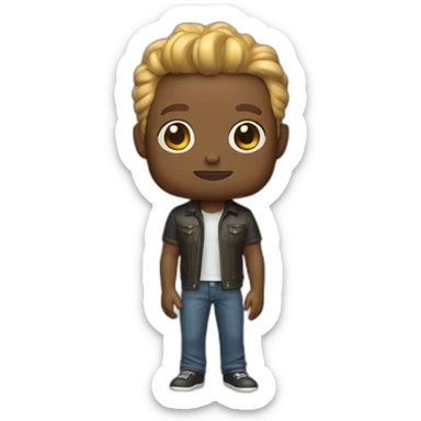 Pop figurine sticker