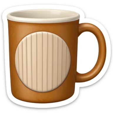 Patterned Corduroy texture ridges mug sticker