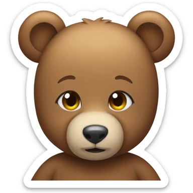 Teddy bear sticker