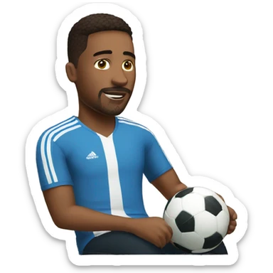 Guy playing fifa sticker