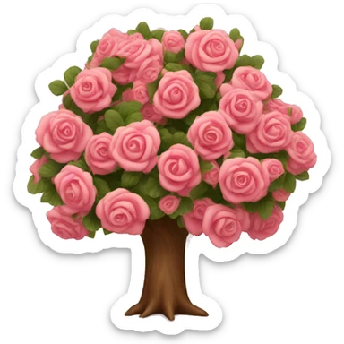 Tree with roses sticker