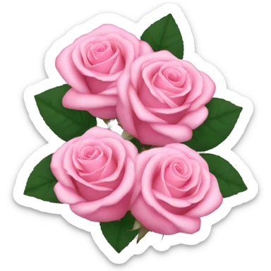 Pink roses sticker