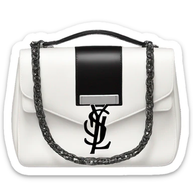 Black and white YSL bag  sticker