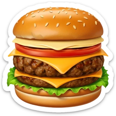 meatball burger sticker