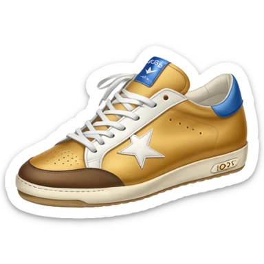 A golden goose shoe sneaker sticker