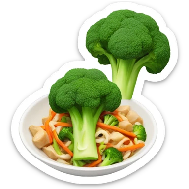 broccoli stir fry sticker