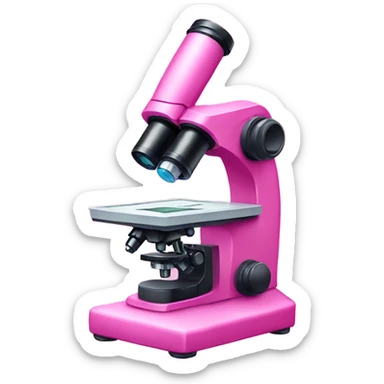 Pink microscope sticker