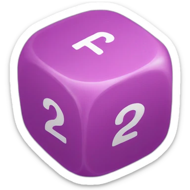 a 20 sided Dice sticker