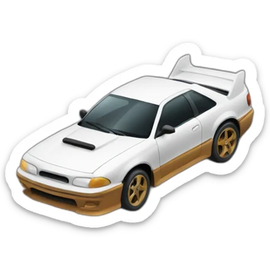 a car drifting sticker