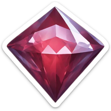 red-diamond-sketch sticker