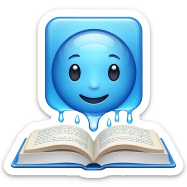 genera un libro que en la portada diga " liquide sticker