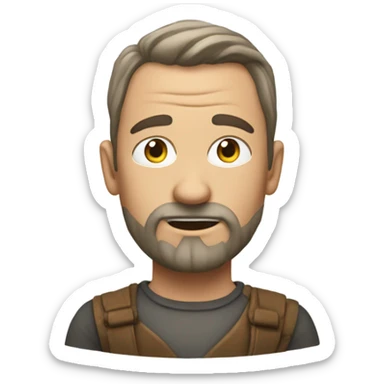 röd hårig tjej platthår sticker