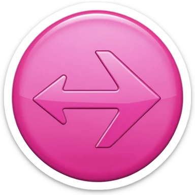 fleche directioelle de couleur rose sous forme de bouton sticker