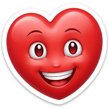 Heart with laughemoji sticker