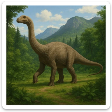 Brontosaurus sticker